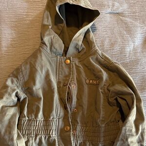 DKNY Olive Hooded Raincoat for Kids